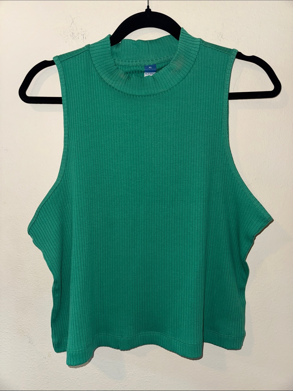Old Navy Ribbed Tank Top - Green Size XL - Picture 2 of 4